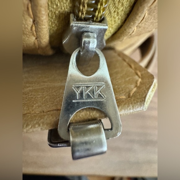 Vintage 70’s Flite-Line Mustard Zip Hand Luggage Yellow Overnight Travel Bag - Picture 8 of 12